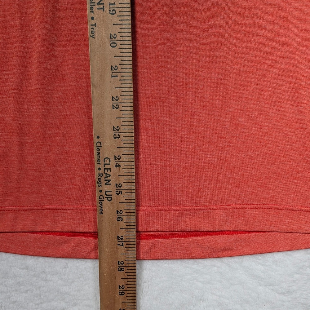Lululemon Polo Shirt Mens Small Orange Performance Golf Stretch Athletic - Picture 2 of 6